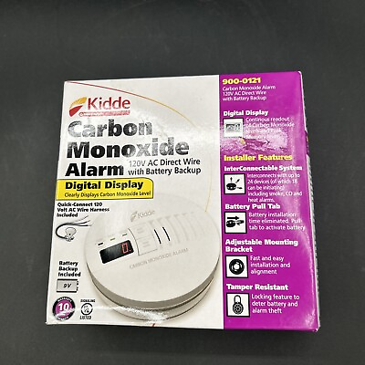 #ad #ad Kidde AC Hardwired Operated Carbon Monoxide Detector Alarm with Digital Display $39.99