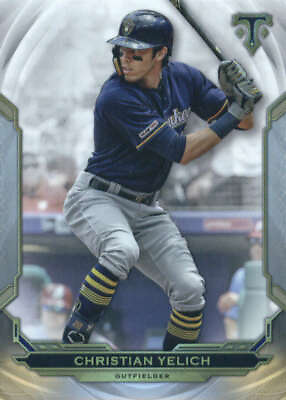 #ad 2019 Topps Triple Threads #13 Christian Yelich Milwaukee Brewers $8.95