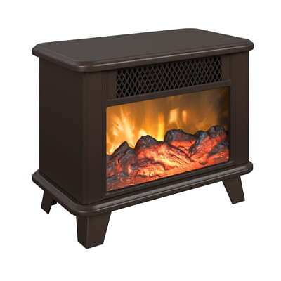 #ad Electric Fireplace Personal Space Heater Bronze $97.47