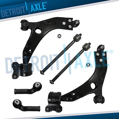 #ad 6pc Front Lower Control Arm Inner Outer Tie Rod for 2004 2005 2006 Volvo S40 V50 $95.85