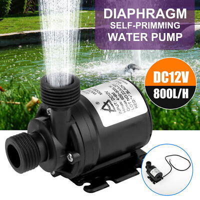 #ad Mini Water Pump Quiet 12V 800L H USB Brushless Motor Submersible Pool Water Pump $12.95