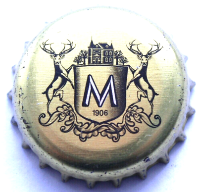 #ad Latvia Elk Letter M 1906 Beer Bottle Caps Crowncap Kronenkork Chapas $1.99