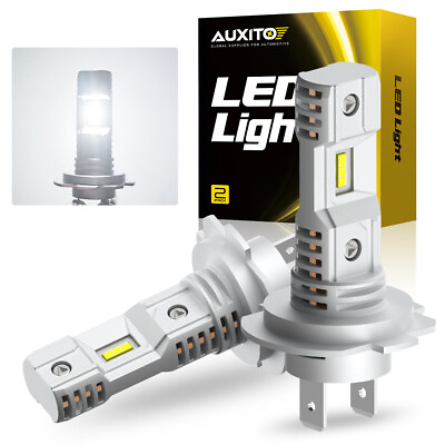 #ad Pair AUXITO H7 Car Headlight Upgrade Bulbs Headlamp High Low Beam Bright White $22.49