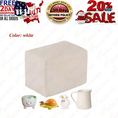#ad 5.5 lbsamp;Special White Natural Air Dry Clay Non Toxic Self Hardening Pottery ... $35.95