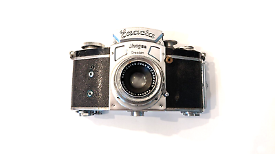 #ad RARE Vintage 1946 Jhagee Kine Exakta I SLR 35mm Film Camera Carl Zeiss 50mm Lens $239.99