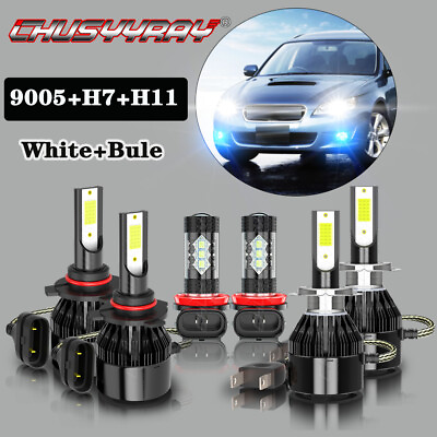 #ad 9005 H7 White LED HeadlightH11 Blue Fog Light Bulbs For Mazda 6 2011 2012 2013 $33.99