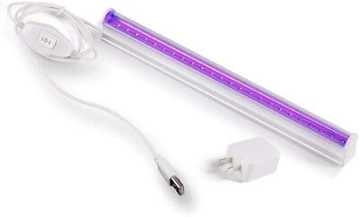 #ad atiyoc UV LED Black Light Fixture 6w Portable Blacklight Lamp for Ultraviolet $9.99