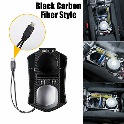 #ad For Honda Civic 2016 2020 Carbon Fiber Interior Console Storage Box Trim amp; USB* $23.75