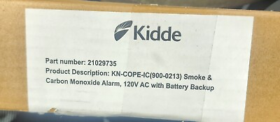 #ad Kidde Smoke amp; Carbon Monoxide Detector Hardwired W Battery Backup 21029735 $37.99