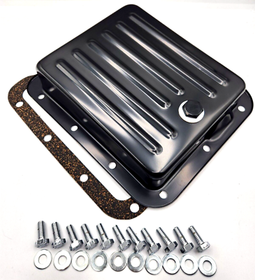 #ad Black Steel C 4 C4 Replacement Transmission Oil Pan W Gasket amp; Bolts Mustang $51.99