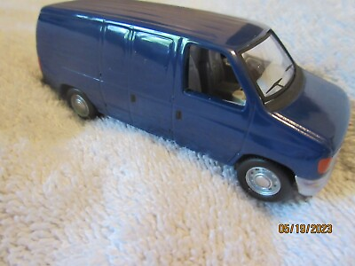 #ad BRAND NEW stock un labeled Penjoy 1:50 scale diecast DARK BLUE Ford E350 Van $5.95