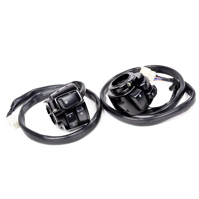 #ad 1 Pair Motorcycle 1quot; Handlebar Switches Control and Wiring Harness Compatible wi $56.99