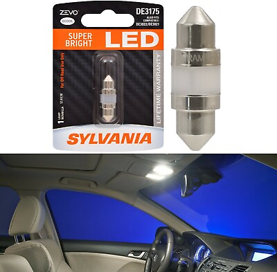 #ad Sylvania ZEVO LED Light De3175 White 6000K One Bulb Interior Dome Replace Fit $14.00