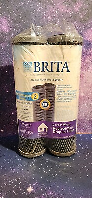 Brita WHF 104 Filter Carbon Wrap Replacement Drop In Water Filter Pack of 2 $19.99