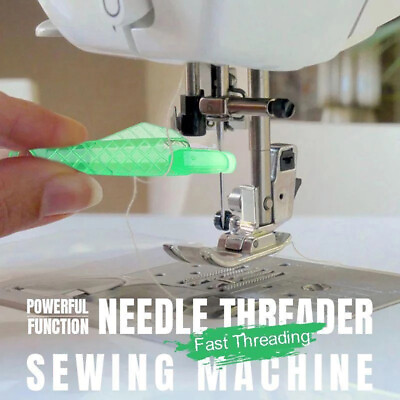 #ad 10pcs set fish type needle threader sewing machine needle threader nee`hf C $1.48