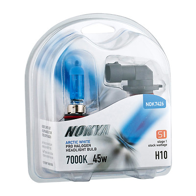 #ad Nokya Arctic White Pro Halogen Headlight Bulbs H10 45w 7000K Stage 1 NOK7426 NEW $18.99