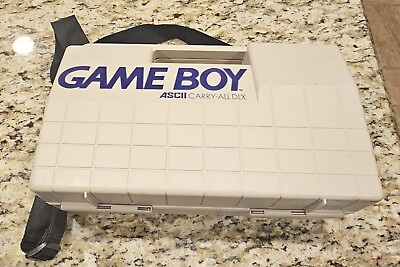 #ad Vintage Nintendo Game Boy Asciiware Portable Carry All DLX Hard Shell Carry Case $25.00