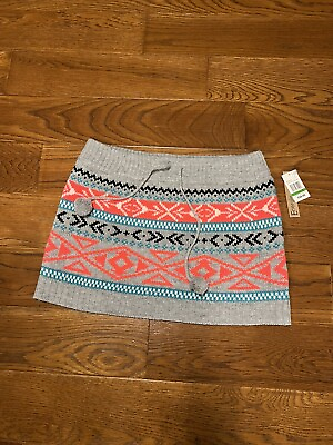 #ad #ad Energie NWT size large Aztec print winter mini skirt $22.00