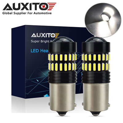 #ad 2x 1156 BA15S 382 P21W LED LAMPS BRIGHT STOP REVERSE LIGHT CANBUS BULBS 2400LM GBP 11.99