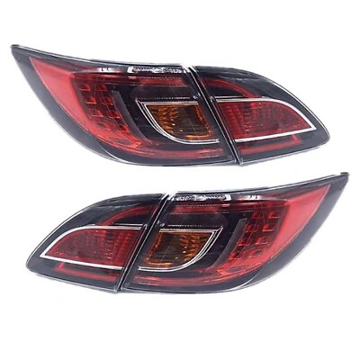 #ad LED Red Background 1 Set Rear Tail Light Assembly For Mazda 6 2009 2012 $380.33