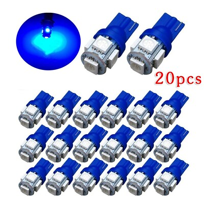 #ad New LED Bulb 20pcs Light Replacement Super bright 2825 192 194 5050 5SMD $13.33