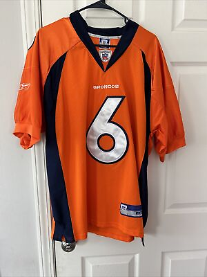 #ad Orange Blue Short Sleeve Jersey Broncos #6 NFL Cutler size 48 $30.00