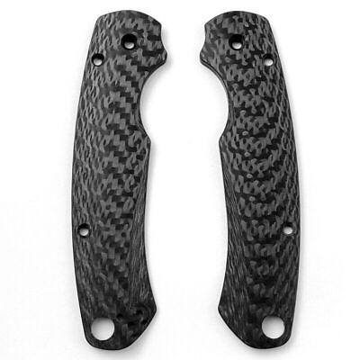 #ad 1 Pair All Carbon Fiber Knife Handle Scales For Paramilitary 2 C81 Para 2 PM2 $46.95