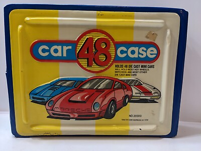 #ad Vtg 48 Car Carrying Case Tara Toy Corp Diecast Matchbox Hot Wheels No Tray $24.99