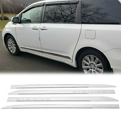 #ad For Toyota SIENNA 2011 2020 ABS outside door body side molding chrome trim $57.50