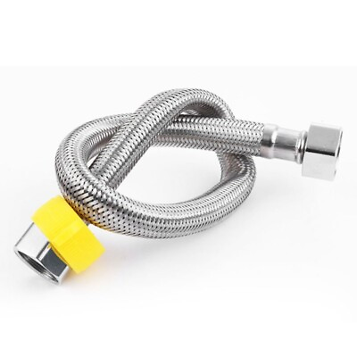 #ad Pressure Resistant Stainless Steel Braided Hose for Water Outlet Connections $12.69