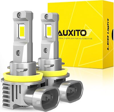 #ad AUXITO H11 H8 H16 LED Fog Light Bulbs or DRL 6500K Cool White Light 600% Super $45.60