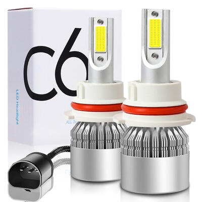 #ad 2Pcs 9004 HB1 LED Headlight Bulb Conversion Kit High Low Beam 100W 20000LM 6000K $11.99