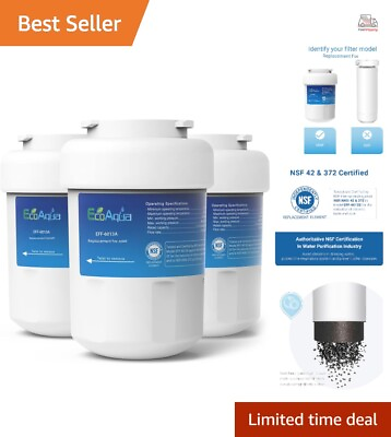 #ad Premium Coconut Shell Activated Carbon Refrigerator Water Filter 3 Filters $60.99