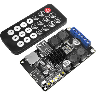 #ad Bluetooth USB TF Card Digital Audio Power Amplifier Board 2x50W Stereo AMP 12V $13.15