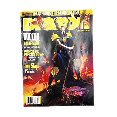 #ad Dragon Magazine Issue 338 December 2005 Boccob Imp Slap ADamp;D Paizo Publishing $11.00