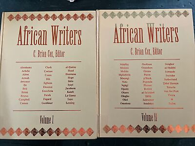 #ad African Writers Hardcover Book Set Vol. 1 2 1997 C. Brian Cox $27.50