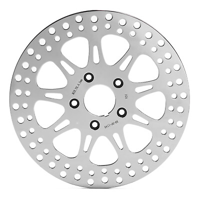 #ad 11.5quot; Polished Front Brake Rotor for Harley Touring Sportster Dyna Softail 84 99 $54.79