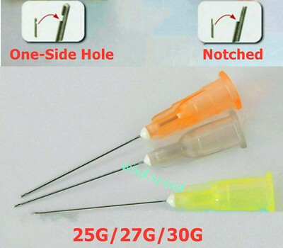 #ad Dental Disposable Endo Irrigation Needle 25G 27G 30G Syringe Tips Notched 1 Hole $342.31