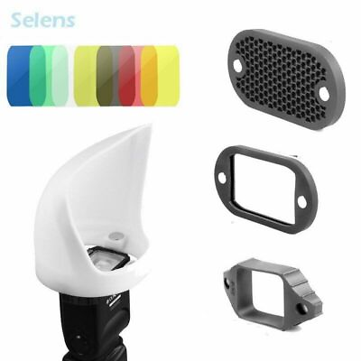 #ad Selens Universal Magnetic Flash Modifier Diffuser Bounce Filter Kit For Camera AU $58.99
