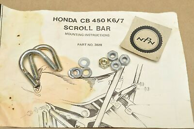 #ad Honda Mount Kit CB450 K6 K7 Triple A Scroll Bar Hardware Bolt Kit NOS Vtg 3020 $12.99