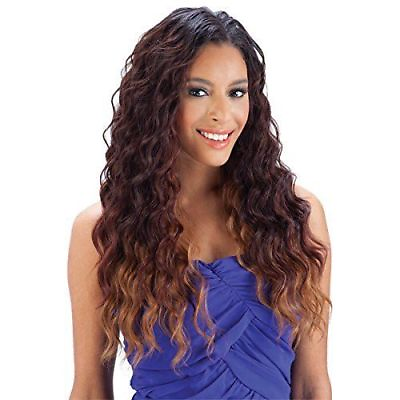 #ad QUE MALAYSIAN LOOSE WAVE 7PCS BUNDLE HUMAN HAIR BLENDED WEAVE EXTENSION $22.60