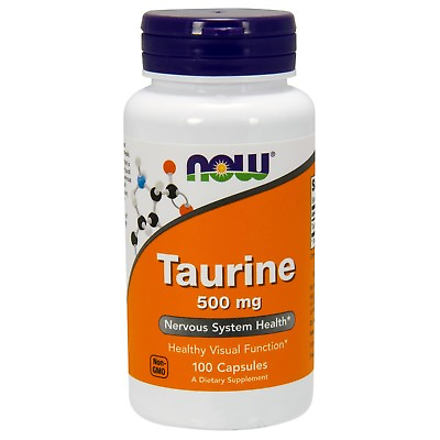 #ad NOW Foods Taurine 500 mg 100 Capsules $7.19