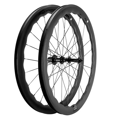 #ad 700C Road Bike Carbon Wheelset 50mm Tubeless Clincher Road Bike Carbon Wheelset $404.70