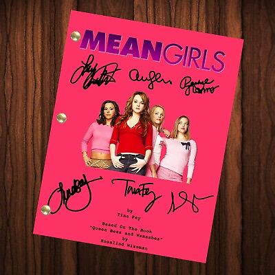 #ad Mean Girls Autographed Signed Movie Script Reprint Lindsay Lohan Rachel McAdams $24.99
