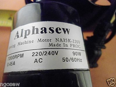 #ad Sewing Machine MOTOR K BRACKET amp; BELT Alphasew Universal 220V #NA35K 220V $37.00