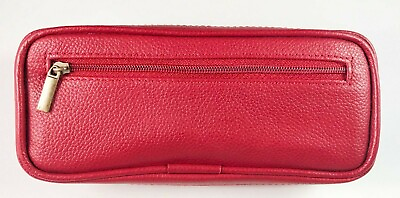 #ad CLOSEOUT Quality RED leather case for Diabetic Insulin Pen amp; Glucometer $24.95