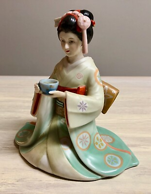 #ad The Maiden of the Treasured Tea By Tokutaro Tamai For Franklin Porcelain 1984 $89.22
