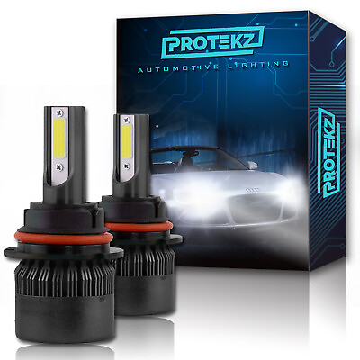 #ad Protekz 9005 Hb3 CREE LED Headlight Kit 6000K White 600W 120000LM 2 Light Bulbs $37.37