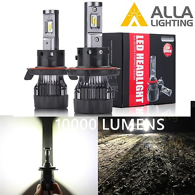 #ad Alla Lighting 10000LM 9008 LED Headlight High amp; Low Dual Beam Bulb Lamp White 2x $59.98