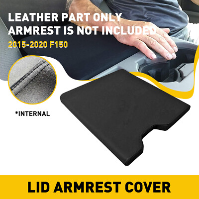 #ad Car Center Lid Console Armrest Cover Black Fits Leather For 2015 2020 Ford F150 $15.19